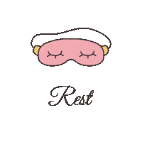 theselfworthmovement sleep rest sleeping mask the self worth movement Sticker