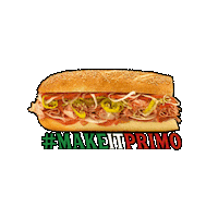 Hungry Sandwich Sticker by PrimoHoagies