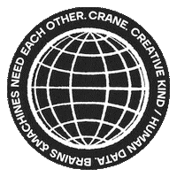 craneagency crown agency crane Sticker