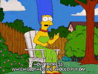 sitting marge simpson GIF