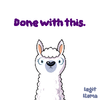 Sheep Llama Sticker by VeeFriends