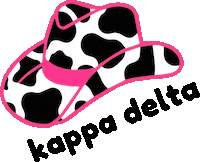 KappaDeltaAlbionCollege sorority kd cowboy hat kappa delta Sticker