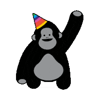 Happy Birthday Rainbow Sticker by Art-Zoo