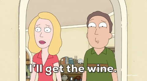 Season 5 Wine GIF by Rick and Morty
