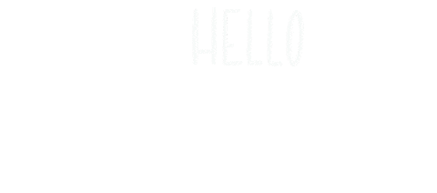 Lettering Hello Sticker