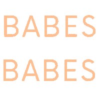 babessocialco pink babe peach bsc Sticker