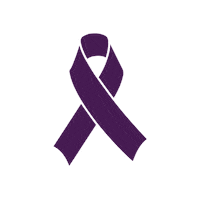 Chronisch_Gluecklich lila ibd schleife colitis Sticker