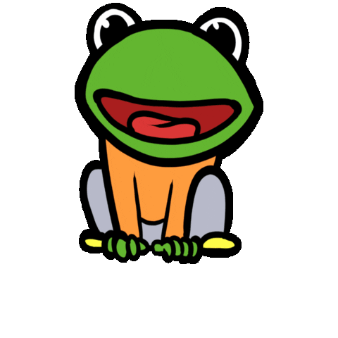 dikkamusik giphygifmaker dikka dikka frosch Sticker