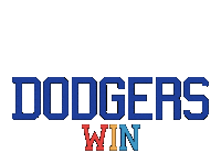 La Dodgers Win Sticker by Los Angeles Times