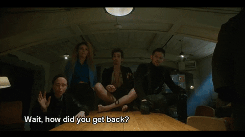 MCMinnow giphyupload umbrella academy s1e1 number five GIF