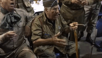 WWII Veteran Vince Speranza Leads Rousing Rendition of 'Blood on the Risers'