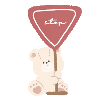 Stop くま Sticker