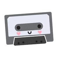 listening to old school Sticker by Kawanimals