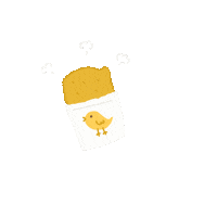 Hilystarry chicken 好吃 炸物 雞排 Sticker