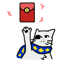 yingtaidibujar anime money cash husky Sticker
