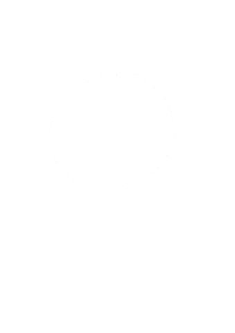 White Line Circle Sticker