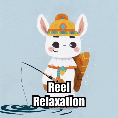 Fishing Lake GIF by Llamaozi