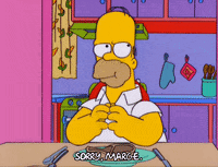 homer simpson eating GIF
