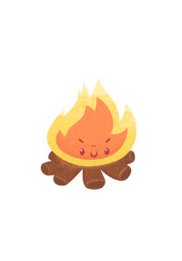 Camp Fire Sticker