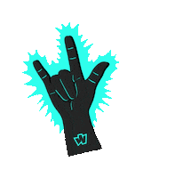 Rock Fingers Sticker by Wegow