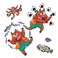 Happy Fox Sticker by ポプラ社公式