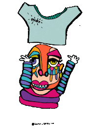 Face Dress Up Sticker by Bona_Berlin