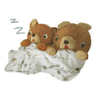 Teddy Bear Sleeping Sticker by Colin