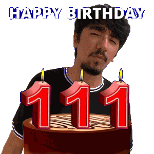 111Th Birthday Sticker