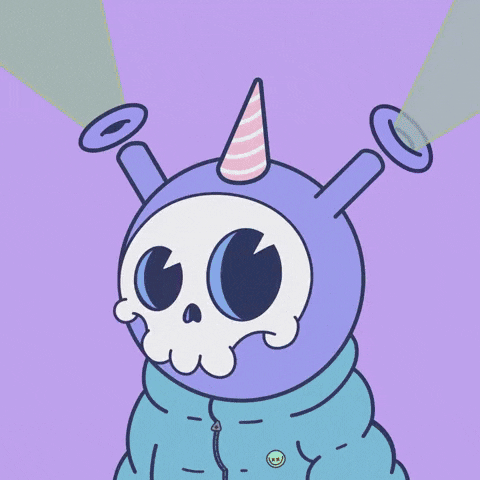 Halloween Skull GIF by Quirkies