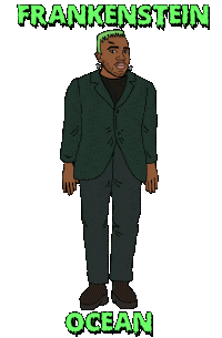 Frank Ocean Halloween Sticker by Bianca Bosso