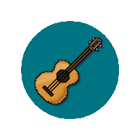 Acoustic Guitar Sticker by Anne Arundel Community College