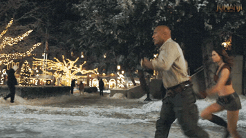The Rock Running GIF by Sony Pictures