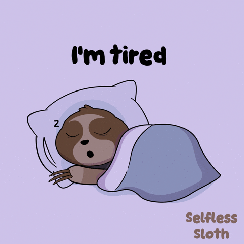 Sloth Im Tired GIF by VeeFriends