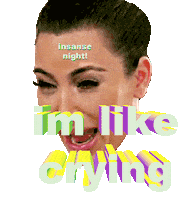 Kim Kardashian Crying Sticker