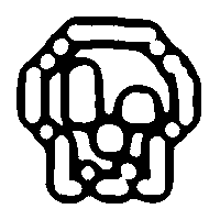 vierbeuter white skull hamburg webdev Sticker