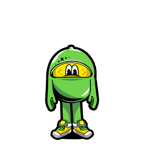 Mascot Lime Sticker by Starry