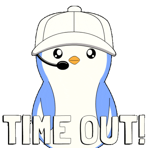 Time Out Football Sticker by Pudgy Penguins