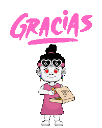 Gracias Grax Sticker by Zhotcita