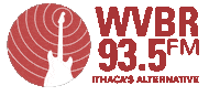 wvbr music logo red radio Sticker