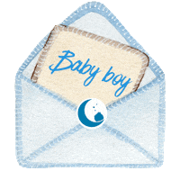 Baby Boy Birth Sticker by swing2sleep