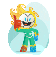 andenarede mundial mascote ande boccia Sticker