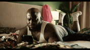 swipenightfilm eating bed dating bald GIF
