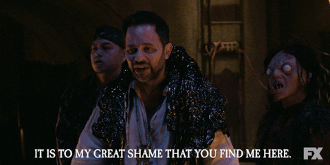 Embarrassed Shame GIF by What We Do in the Shadows