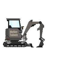 mekertuinen hovenier meker tuinen tuinman graven Sticker