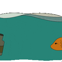 Ocean Fish Sticker by MICA Graphic Design Motion