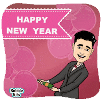New Year Party GIF by Bobble