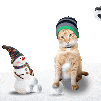 Snowball Fight Snow Ball Sticker