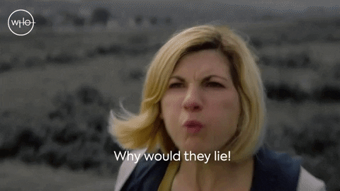 Lying Series 12 GIF by Doctor Who