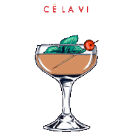 Cake Cocktail Sticker by ce la vi taipei