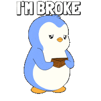 No Money Sticker by Pudgy Penguins